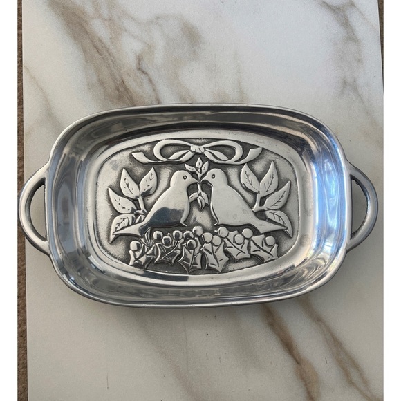 Vintage Jon Margeaux Holiday Serving Tray - Picture 2 of 3